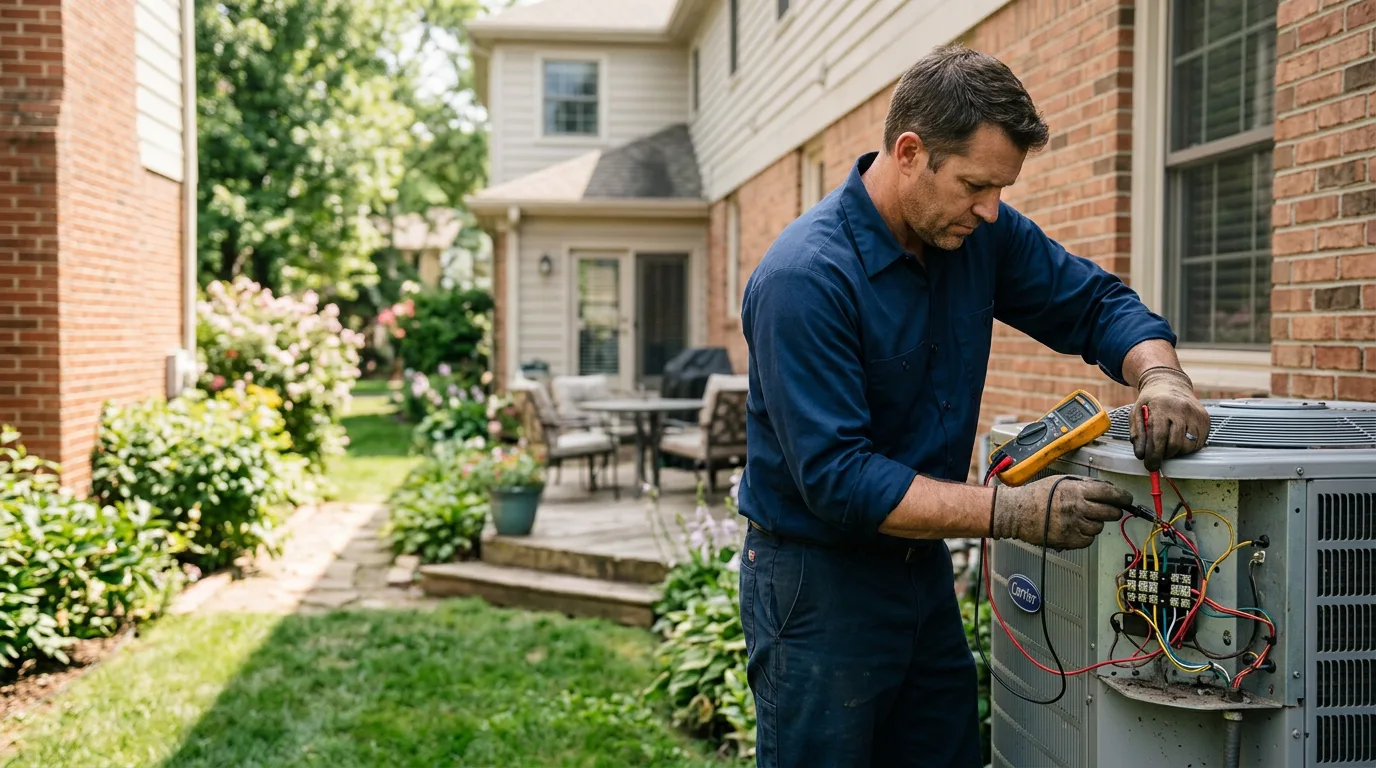 HVAC technician working near Castalia, NC